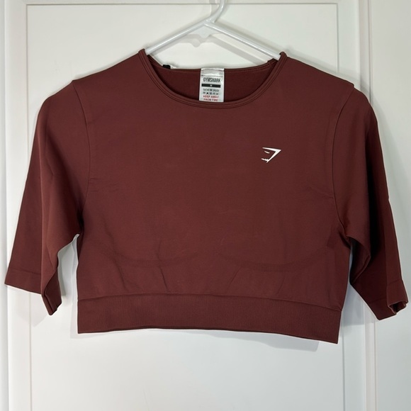Gymshark Crop Top Red Medium Women’s New - Picture 1 of 8